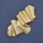 Brooch 'Accent' in matte gold color, golden metal, 65×36 mm+