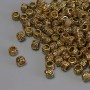 Gold-tone bead insert findings, 4x3 mm, hole diameter 2.5 mm, packaging 20 g (~155 pcs)