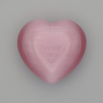 Сувенірний камінь Серце Котяче Око 38х40х20мм+