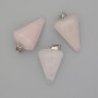 Pendant "Pendulum" Pink Quartz 28x20x14mm+