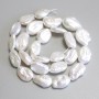 Baroque pearls with a Gasoline tint, diameter 15-18×10-12 mm, length 39 cm+