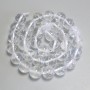 Mountain Crystal Beads, Smooth Spheres, 12 mm Diameter ±, On a Thread, Length 38 cm ±