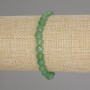 Jade bracelet with faceted coin beads, 6 mm diameter, 18 cm length, stretchable