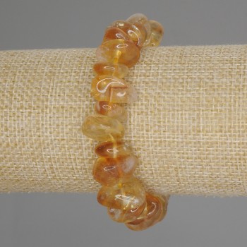 Citrine Faceted Bracelet, diameter 10-16×3-8 mm ±, length 18 cm ± stretch