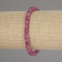 Tourmaline Faceted Cube Bracelet, 5x5 mm diameter, 18 cm length, stretch