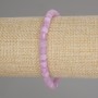 Kunzite Faceted Cube Bracelet, 5x5 mm, 18 cm length, stretchy