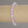 Kunzite Bracelet with Smooth Beads, 8 mm Diameter, 18 cm Length, Stretch