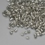 Crimp Fixers 'Zakhypy', 2 mm diameter, silver metal color, 5 g pack