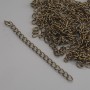 Findings: Additional Extension Chain 7 cm, bronze-colored, faceted (34 g +/-)