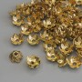 Bead Cap Findings, Gold-tone, Diameter 7x1 mm, Hole Diameter 1.2 mm, Packaging 20 g (~70 pcs)