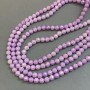 Purple Czech Crystal Beads on Beading Thread, Faceted Bead, 8 mm Diameter + -, Length 52 cm +