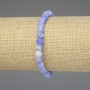 Bracelet Frosty Agate, Smooth 6mm Beads, 18 cm Stretch
