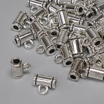 Silver bail hardware, size 8x4 mm ±, hole diameter 2 mm ±, packaging 20 g (~40 pcs)
