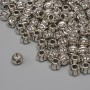 Bead Insert Findings, Silver-Colored, Diameter 3.5×4 mm, Hole Diameter 1.6 mm, Packaging 67 pcs