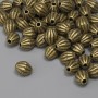 Bronze-colored bead insert findings, diameter 6×4.5 mm, hole 1.5 mm, packaging 36 pcs