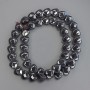 Hematite Beads Heart, Faceted, 10x10x5 mm ± on a thread, length 41 cm+