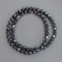 Hematite Beads, Faceted, 6x6 mm ± on thread, length 40 cm+