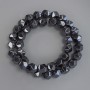 Hematite Beads, Faceted, diameter 10x9 mm ± on thread, length 38 cm+
