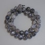 Dragon Vein Agate Beads, Faceted Ball, 10mm Diameter, 37cm Length ± on Thread