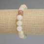 Onyx bracelet with smooth 10mm beads, 18 cm length, stretch
