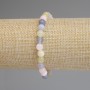 Morganite Bracelet with Smooth Beads 6.5 mm, 18 cm Stretch