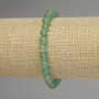 Jade Bracelet with Smooth Beads, 6 mm Diameter, 18 cm Stretch