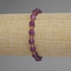 Turmaline Bracelet with Faceted Beads, diameter 8×6.5 mm, 5 mm ± beads, 3 mm ± seed beads, length 18 cm stretch