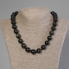 Sun Obsidian Necklace — Smooth Bead, 14mm Diameter, 50cm Length ± with Clasp