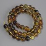 Amber Beads, Smooth Round Balls, 8.5 mm Diameter, 38 cm Length on Thread