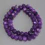 Sugilite Faceted Rondelle Beads, diameter 10x8 mm, length approx. 38 cm on thread