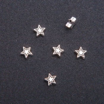 Findings insert 'Large Star', diameter 7mm, packaging 20 g, ±52 pcs