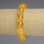 Citrine Bracelet with Smooth Beads, 12mm Diameter, 18cm Length, Stretch