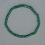 Chrysoprase Bracelet (synthetic) Faceted Rondelle Beads 4x2 mm, Length 18 mm, Stretch