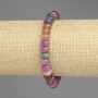 Tourmaline Rondelle Bracelet, diameter 8.5×5 mm, length 18 cm, stretch