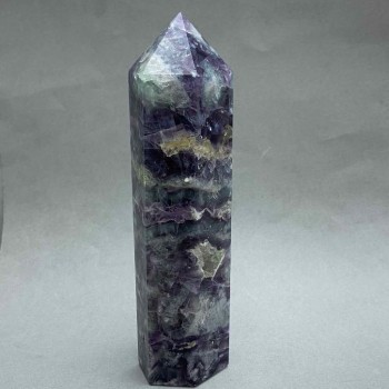Natural fluorite souvenir pencil 14x4 cm ± weight 365 g