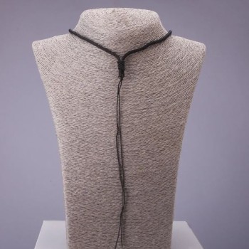 Black necklace cord 60 cm