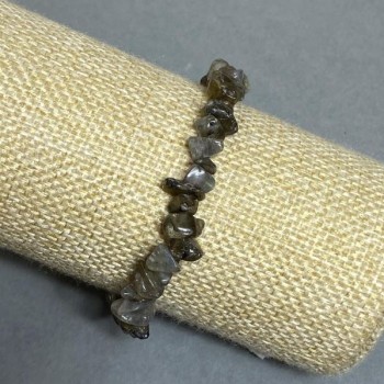 Labradorite Chip Bracelet, 6–9×1–6 mm, 18 cm length, stretch