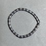 Hematite Bracelet Wave, bead diameter about 5 mm, 5x2, 5-3, 5 mm ±, length 18 cm stretch