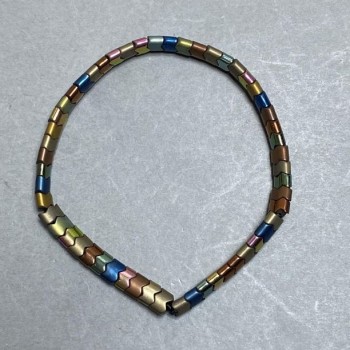 Браслет Гематит хвиля, діаметр 5, 5х4мм+-, довжина 18см стрейч