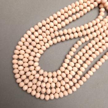 Beads Czech Crystal on thread, faceted rondelle beads, diameter 8x6mm + -, length 37cm +