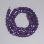 Sugilite Beads, Faceted Cube 5x5 mm, length about 38 cm on a thread