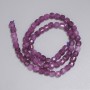 Tourmaline faceted cube beads 5.5 x 5.5 mm, 38 cm length, on thread