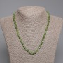 Jadeite Necklace with Faceted Cubes, 4–5 mm