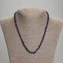 Sodalite Necklace with Faceted Cube Beads, 4.5×4 mm diameter, 55 mm, length 45 mm +/- with clasp