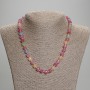 Tourmaline necklace with faceted cubes, 7x7 mm, length 45 mm ± with clasp
