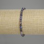 Sodalite Bracelet with Faceted Beads 4 mm, Length 18 cm