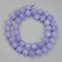 Aquamarine Beads, Smooth Round Spheres, 10 mm Diameter, 38 cm Length on Thread