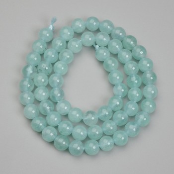 Amazonite Beads, Ball Shape, 6.5 mm Diameter, 38 cm Length on Thread