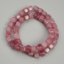 Tourmaline Cube Beads, 7×7 mm, 38 cm length on thread