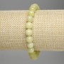 Citrine bracelet with smooth beads, 7.5 mm diameter, 18 cm length, stretch
